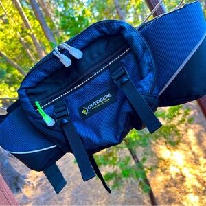 Outdoor Black and Blue Travel Waist Bag